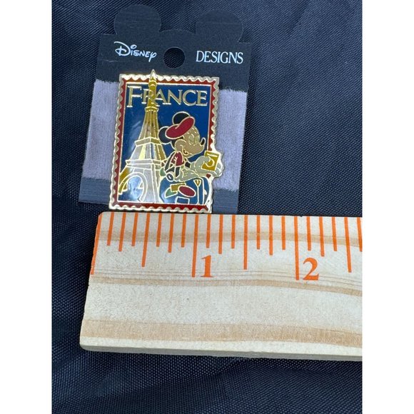 Epcot 15th Anniversary Stamp Series Disney Pin France Mickey - Picture 3 of 5